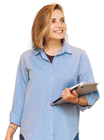 Administrator smiling