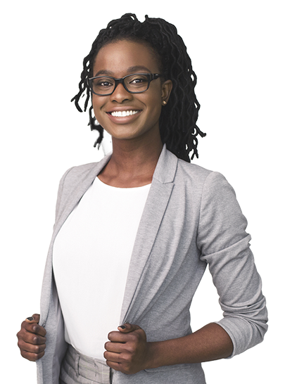 Young lawyer smiling