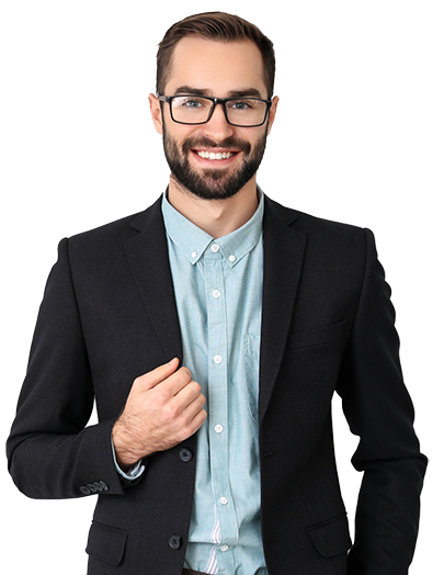 Young accountant in a suit