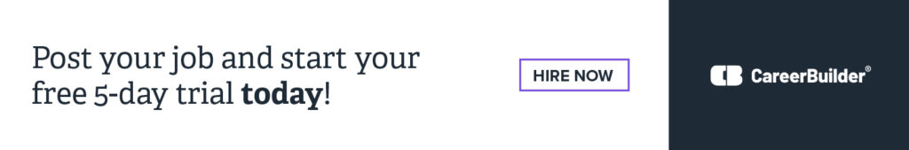CareerBuilder Free Trial Banner