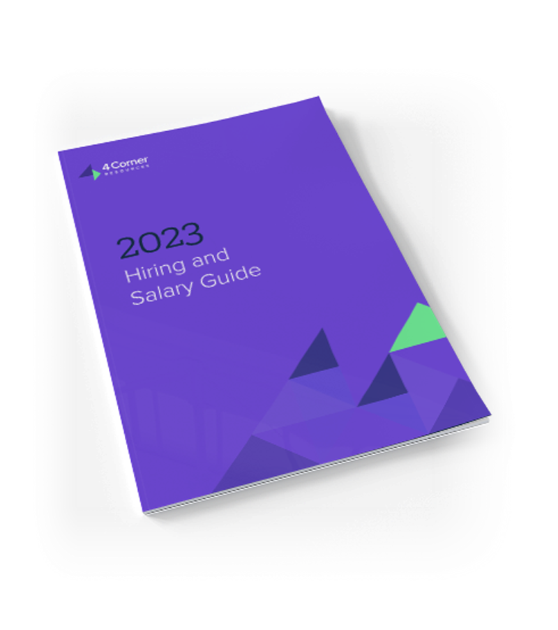Front cover of the hiring and salary guide 2023